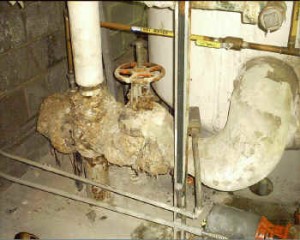 Asbestos valve pipe